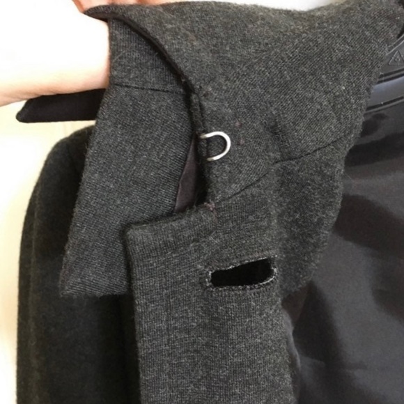 Theory Aundria Coat In Grey - womens jacket - theory petite coat - winter coat. - Picture 6 of 6